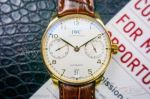 DM Factory IWC Portugieser 7 Days Automatic White Dial Yellow Gold Case 42 MM Men Watch